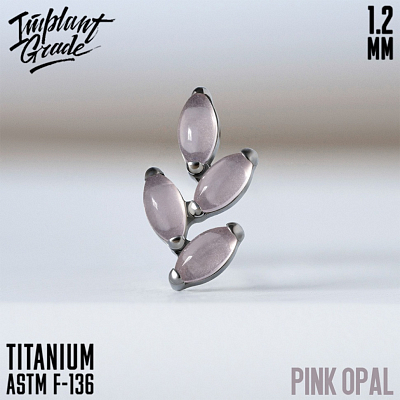 Накрутка Branch Natural Stone Pink Opal 1.2 мм